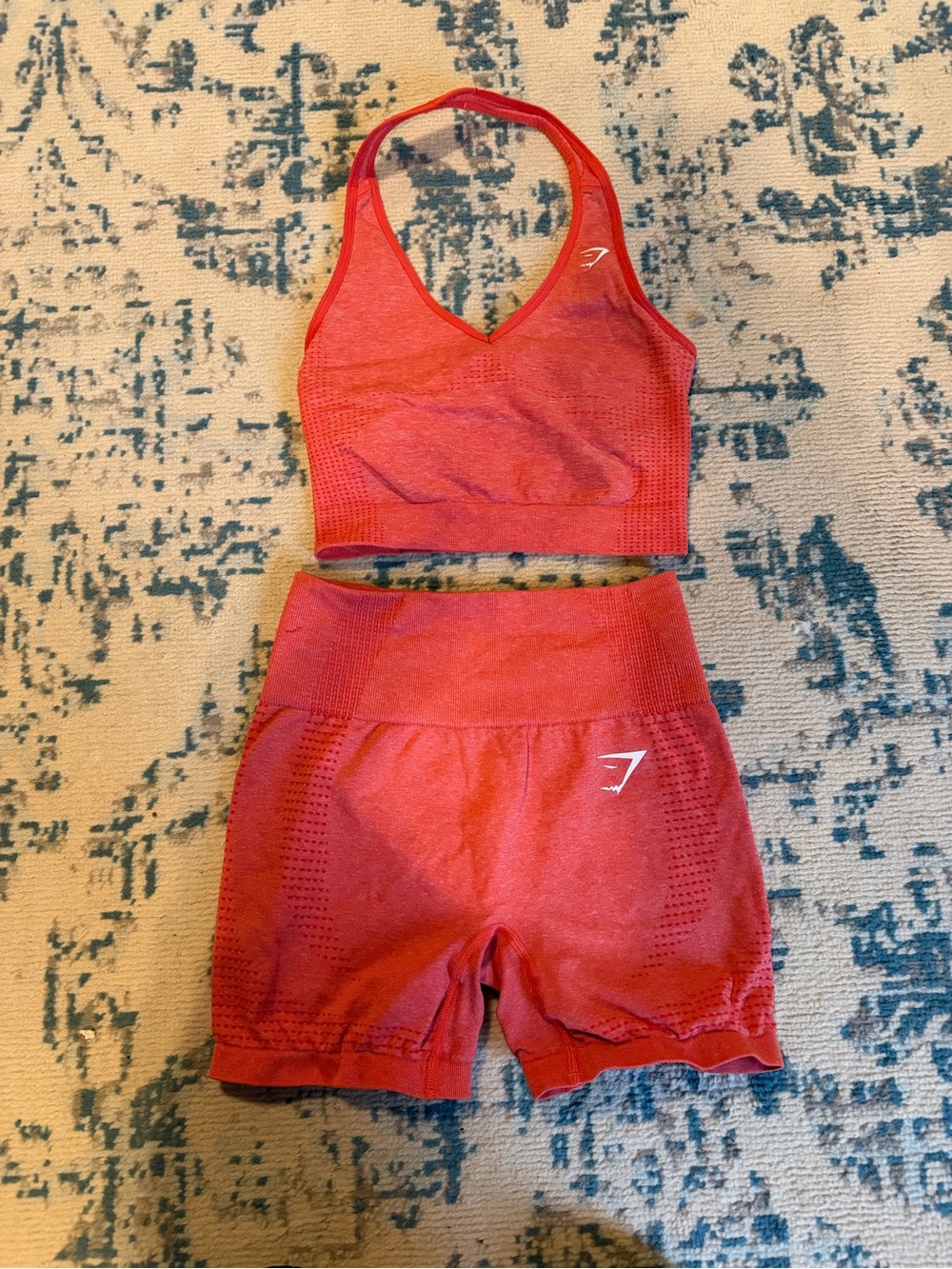Gymshark Coral Seamless Workout Set